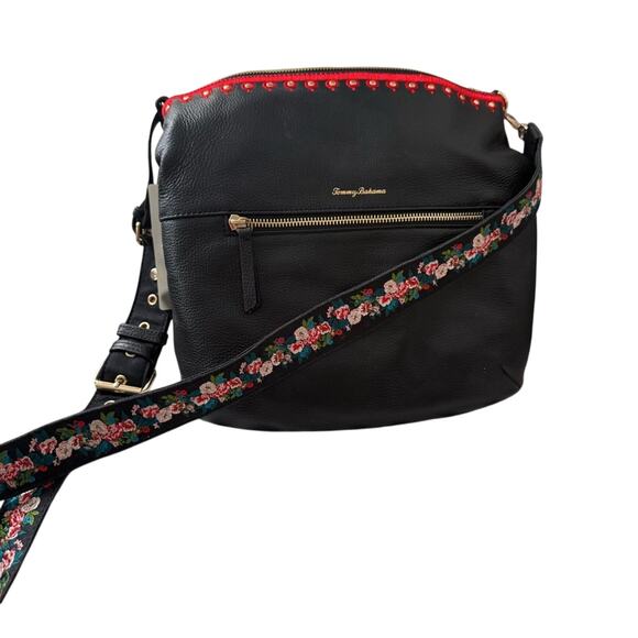 Tommy Bahama Guitar Strap Crossbody Purse Bag NEW - Picture 1 of 10